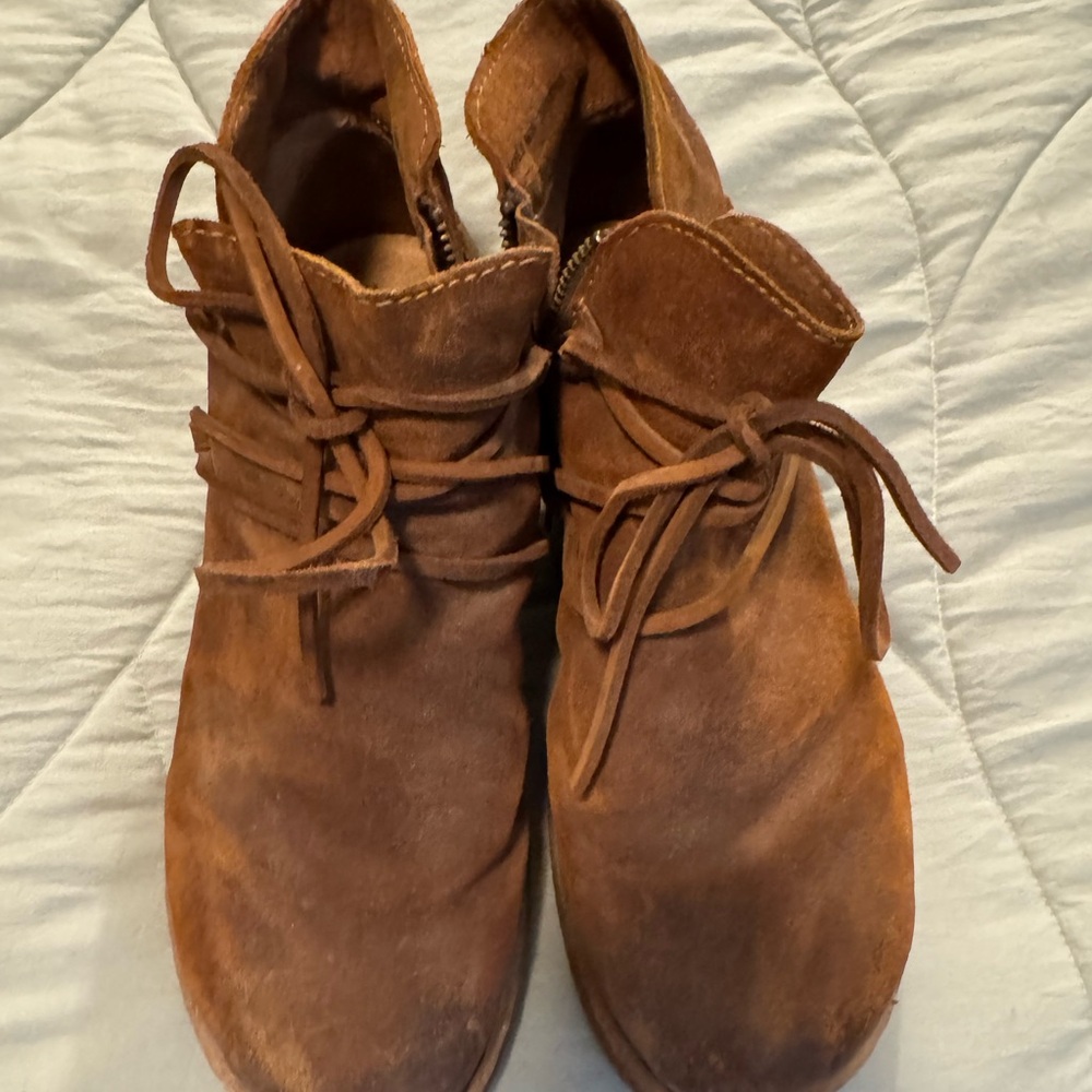 Brown Suede Ankle Boots
